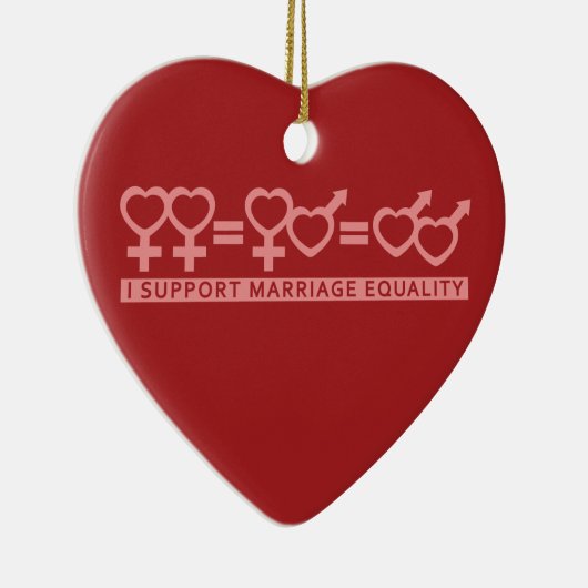 Mariage Égalité / Un amour ornement personnalisé (Droite)