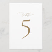 Mariage Elegance Moderne Numéro de table (Devant)