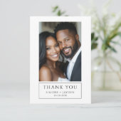 Mariage élégant African American 2 Photo Merci (Debout devant)