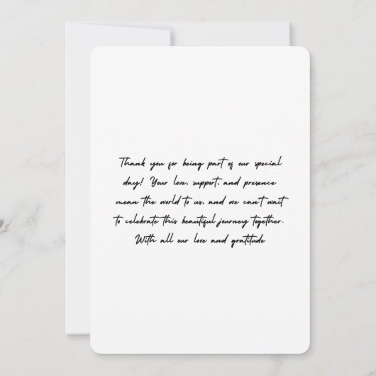 Mariage élégant après une invitation de fête (Dos)