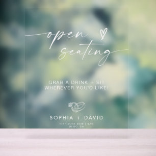 Mariage Élégant Assignés Sièges Ne Sont Pas Notre 