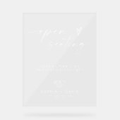 Mariage Élégant Assignés Sièges Ne Sont Pas Notre  (Recto)