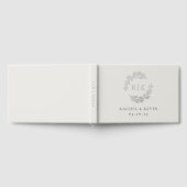 Mariage élégant avec monogramme de feuillage beige (Complet)