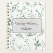 Mariage Élégant Calligraphie Verdure (Devant)