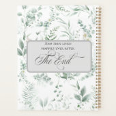 Mariage Élégant Calligraphie Verdure (Dos)