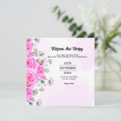 Mariage Elegant Card Invitation Modèle (Debout devant)