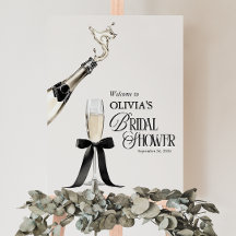 Mariage élégant Champagne Noir & Blanc