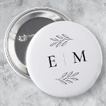 Mariage Élégant Chic Moderne Simple Chic Monogramm<br><div class="desc">Composé de simples lignes droites avec script cursif classique et typographie serif. Ces éléments sont simples,  intemporels et classiques. Il est conçu par White Paper Birch Co. exclusif pour Zazzle. Disponible ici : http://www.zazzle.com/store/whitepaperbirch</div>