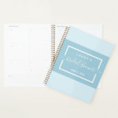 Mariage élégant ciel de lit bleu clair (Devant avec enveloppe)