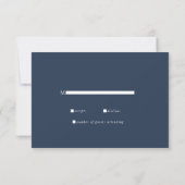 Mariage Élégant Classique Traditionnel Rsvp (Dos)