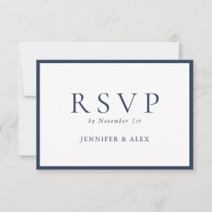 Mariage Élégant Classique Traditionnel Rsvp