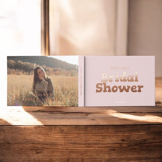 Mariage Élégant Coeur Rose Moderne