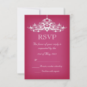 Mariage élégant de lustre RSVP