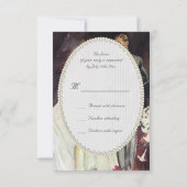 Mariage élégant édouardien RSVP (Dos)