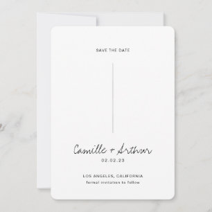 Mariage élégant Enregistrer la date Invitation