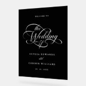 Mariage élégant et délicat Accueil Noir givré (Angle)