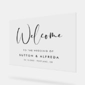 Mariage élégant et moderne Accueil clair (Angle)