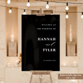 Mariage élégant et moderne Accueil Noir
