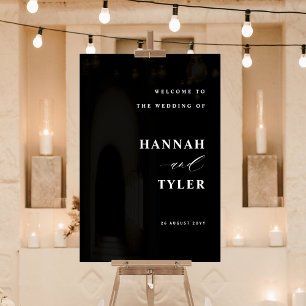 Mariage élégant et moderne Accueil Noir