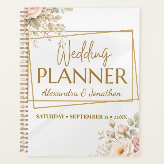 Mariage Élégant Floral Boho (Devant)