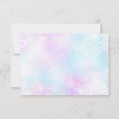 Mariage élégant hiver RSVP en ligne avec QR Code (Dos)