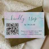 Mariage élégant hiver RSVP en ligne avec QR Code