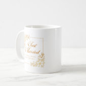 Mariage Elégant Juste Marié | Tasse (Devant gauche)