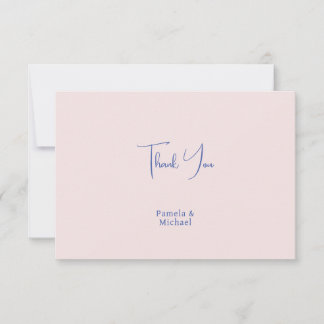 Mariage Élégant Minimaliste Classique Merci