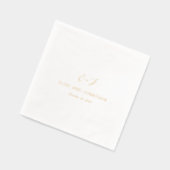 Mariage Élégant Monogramme (Gauche)