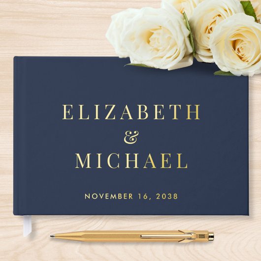 Mariage élégant Monogramme Bleu