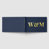 Mariage élégant monogramme bleu marine (Complet)