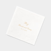 Mariage Élégant Monogramme Classique (Gauche)