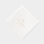Mariage Élégant Monogramme Classique (Droite)