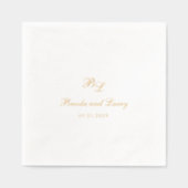 Mariage Élégant Monogramme Classique (Recto)