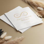 Mariage Élégant Monogramme Infini d'Amour