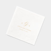 Mariage Élégant Monogramme Intemporel (Gauche)