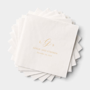 Mariage Élégant Monogramme Intemporel