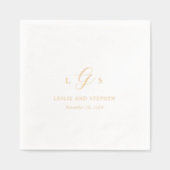 Mariage Élégant Monogramme Intemporel (Recto)