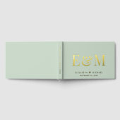 Mariage Élégant Monogramme Vert Sauge (Complet)
