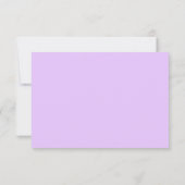 Mariage élégant QR Code RSVP Floral violet (Dos)