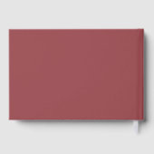 Mariage élégant rouge rubis (Verso)