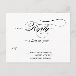 Mariage élégant RSVP