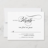 Mariage élégant RSVP (Devant)