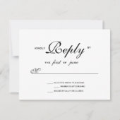 Mariage élégant RSVP (Devant)