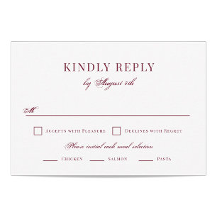 Mariage élégant RSVP
