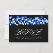Mariage élégant RSVP Blue Hollywood Glam (Dos)
