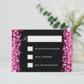 Mariage élégant RSVP Éclat rose (Debout devant)
