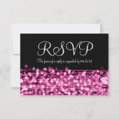Mariage élégant RSVP Éclat rose (Dos)