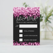 Mariage élégant RSVP rose pourpre (Debout devant)