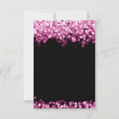 Mariage élégant RSVP rose pourpre (Dos)